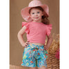 Simplicity Sewing Pattern S9961 Toddlers Shorts Pants Hat and Knit Top Worn Front or Back 9961 Image 2 From Patternsandplains.com