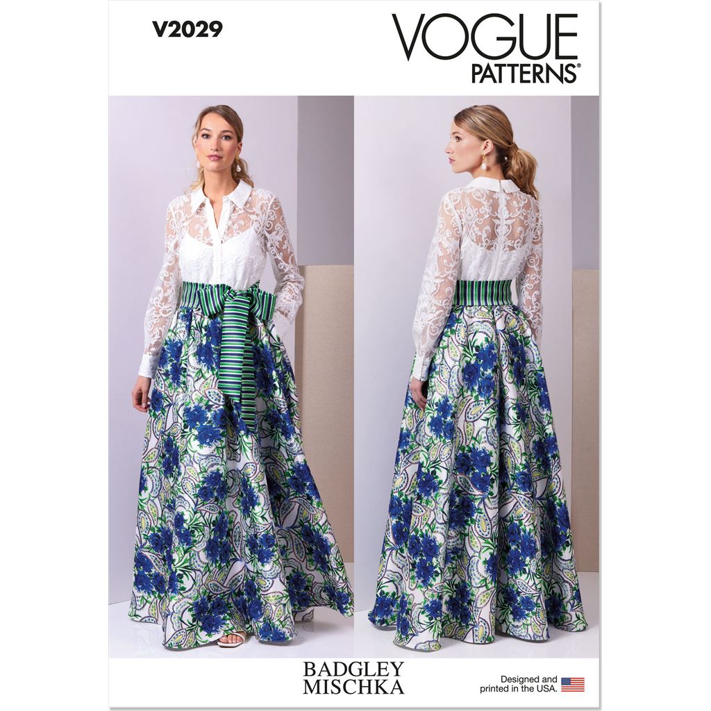 Vogue Pattern V2029 Misses Dress by Badgley Mischka 2029 Image 1 From Patternsandplains.com