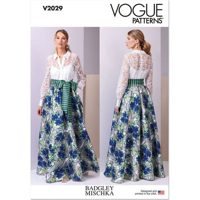 Vogue Pattern V2029 Misses Dress by Badgley Mischka 2029 Image 1 From Patternsandplains.com