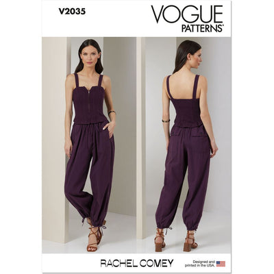 Vogue Pattern V2035 Misses Jumpsuit by Rachel Comey 2035 Image 1 From Patternsandplains.com