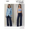 Vogue Pattern V2037 Misses Shirt Crop Top and Pants 2037 Image 1 From Patternsandplains.com