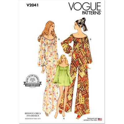 Vogue Pattern V2041 Misses Jumpsuit in Two Lengths 2041 Image 1 From Patternsandplains.com