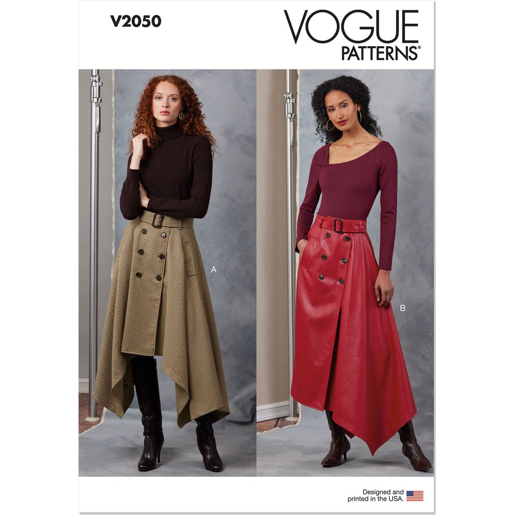 Vogue Pattern V2050 Misses Skirts and Belt 2050 Image 1 From Patternsandplains.com