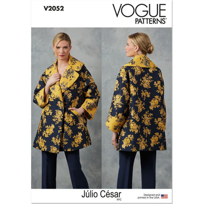 Vogue Pattern V2052 Misses Jacket by Julio Cesar Nyc 2052 Image 1 From Patternsandplains.com