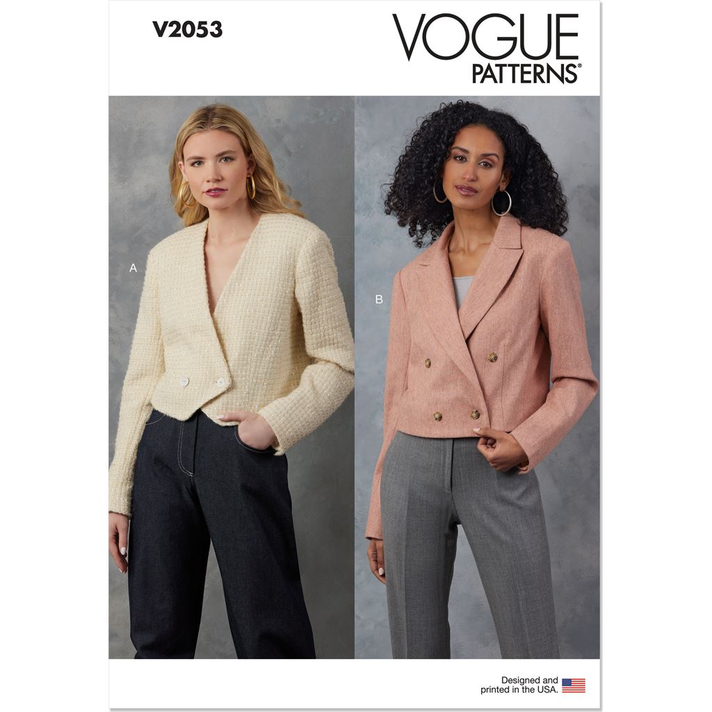 Vogue Pattern V2053 Misses Jackets 2053 Image 1 From Patternsandplains.com