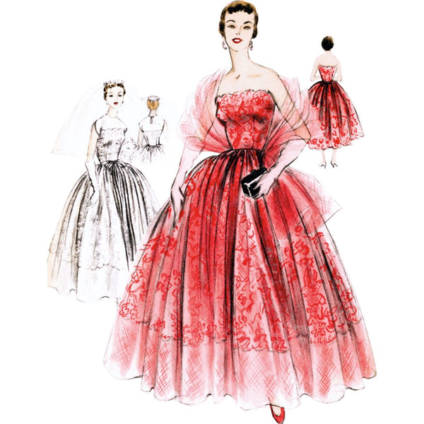 Vogue Pattern V2061 Misses' Dresses and Stole 2061 - Patterns and Plains
