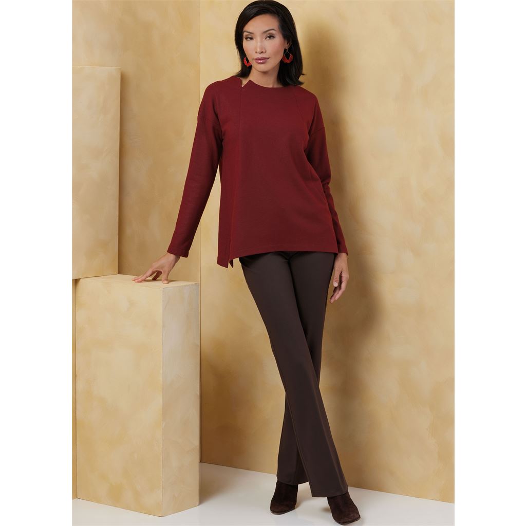 Vogue Pattern V2067 Misses Knit Top and Jacket by Marcy Tilton 2067 Image 4 From Patternsandplains.com