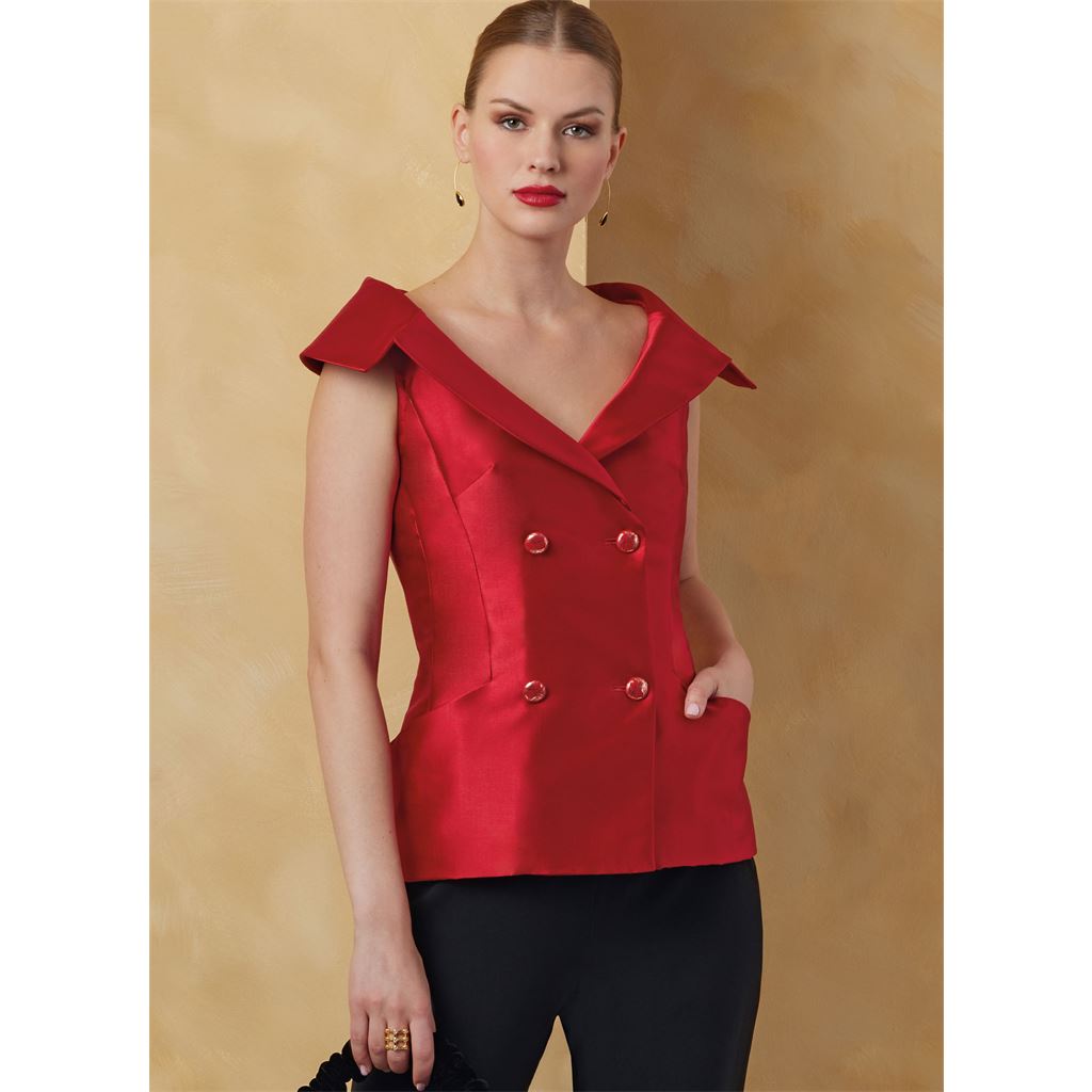 Vogue Pattern V2073 Misses Jacket with Sleeve Variations 2073 Image 2 From Patternsandplains.com