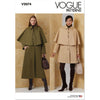 Vogue Pattern V2074 Misses Cape Coat in Two Lengths 2074 Image 1 From Patternsandplains.com