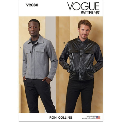 Vogue Pattern V2080 Mens Jackets 2080 Image 1 From Patternsandplains.com