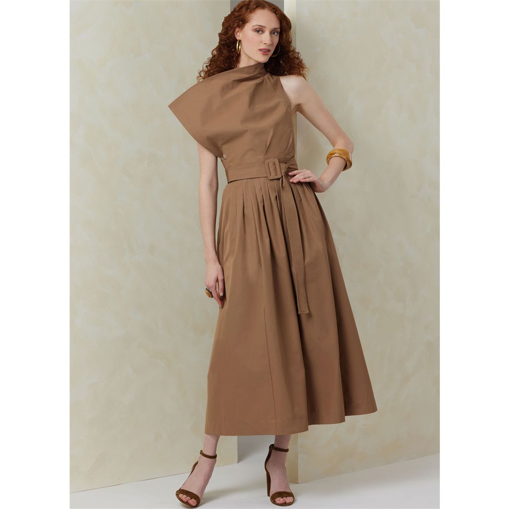 Vogue Pattern V2084 Misses Dress with Belt and Overbodice 2084 Image 3 From Patternsandplains.com