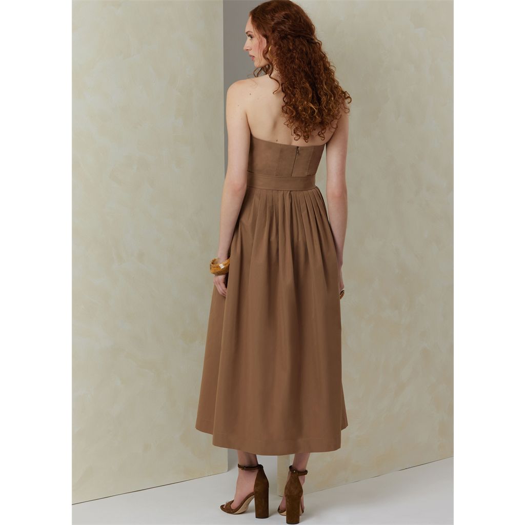 Vogue Pattern V2084 Misses Dress with Belt and Overbodice 2084 Image 4 From Patternsandplains.com