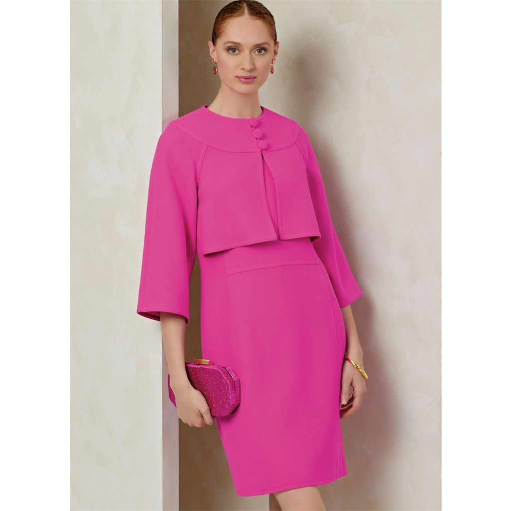 Vogue Pattern V2085 Misses and Miss Petite Dress and Jacket by Tom And Linda Platt 2085 Image 3 From Patternsandplains.com