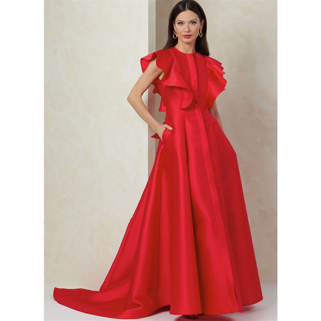 Vogue Pattern V2087 Misses Dress with Sleeve and Length Variations 2087 Image 3 From Patternsandplains.com