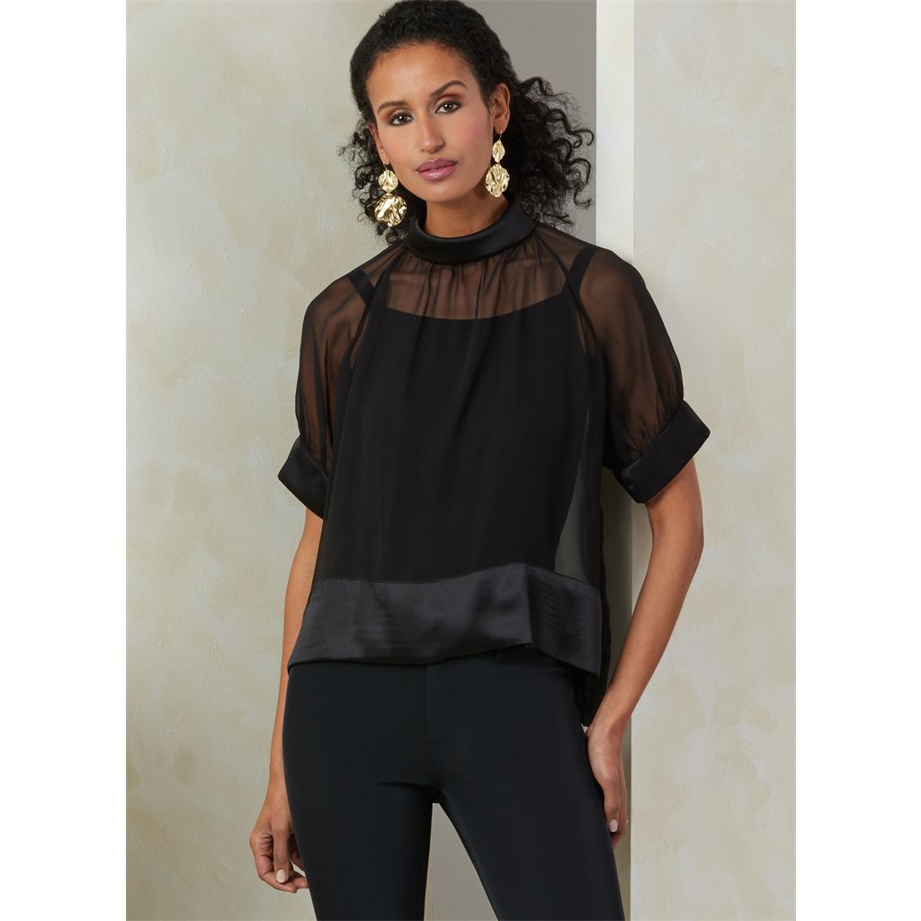 Vogue Pattern V2090 Misses Top with Sleeve Variations 2090 Image 2 From Patternsandplains.com