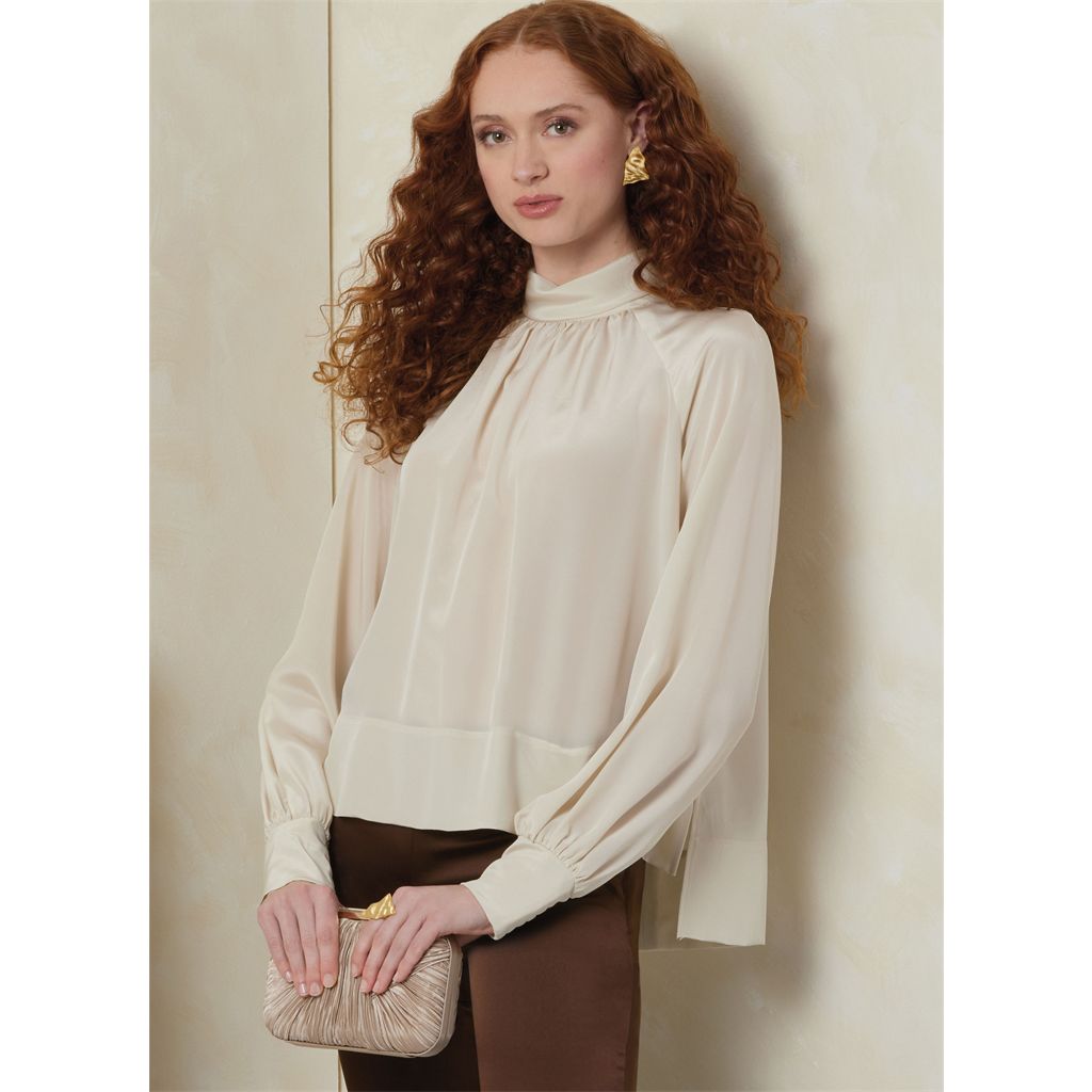 Vogue Pattern V2090 Misses Top with Sleeve Variations 2090 Image 3 From Patternsandplains.com