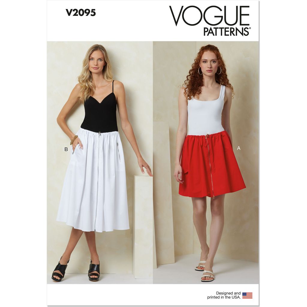Vogue Pattern V2095 Misses Skirt in Two Lengths 2095 Image 1 From Patternsandplains.com