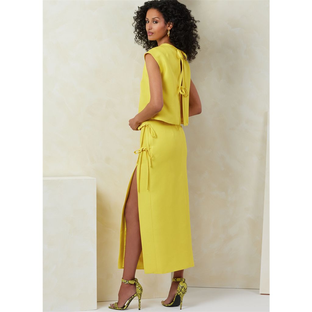 Vogue Pattern V2096 Misses Top and Skirt 2096 Image 3 From Patternsandplains.com