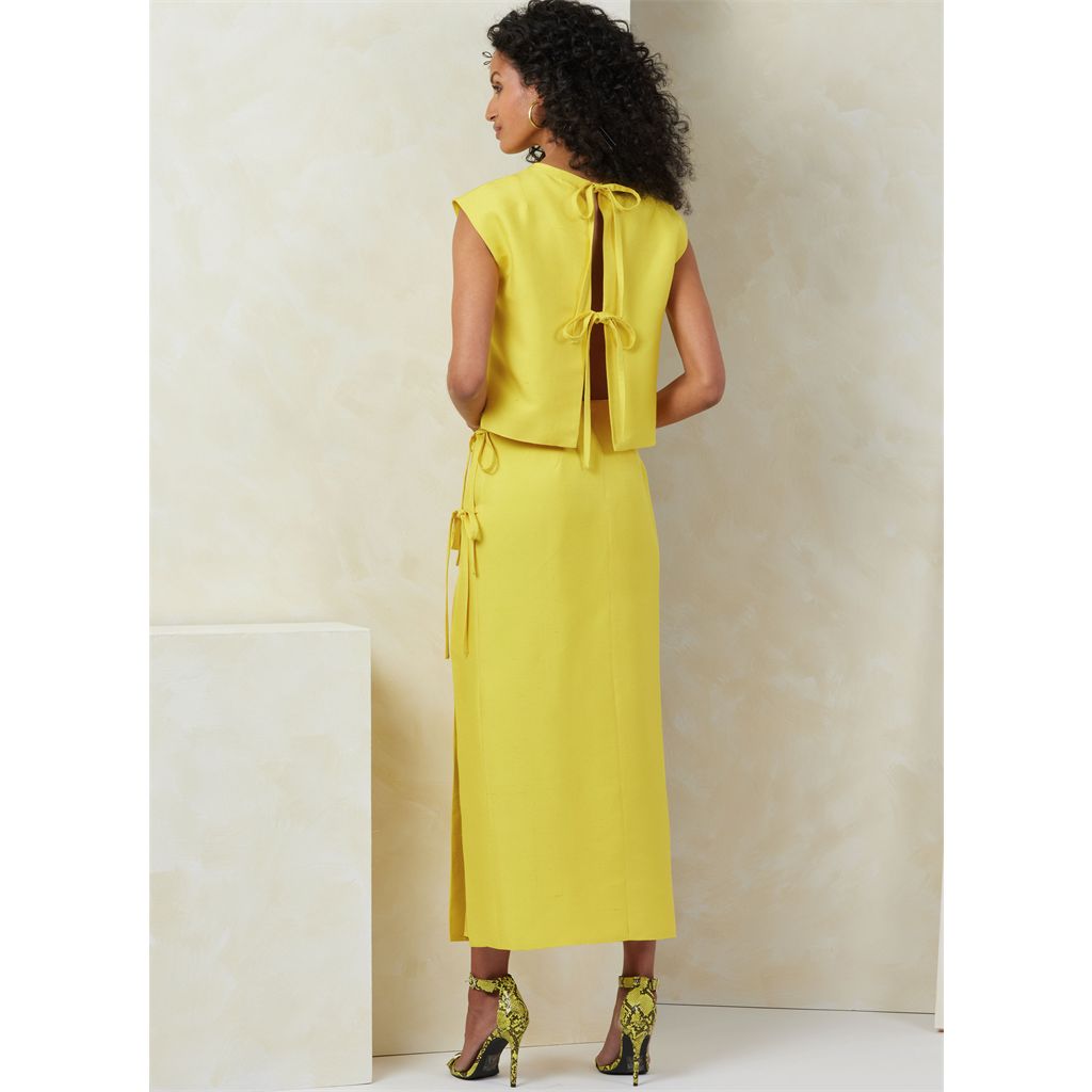 Vogue Pattern V2096 Misses Top and Skirt 2096 Image 4 From Patternsandplains.com