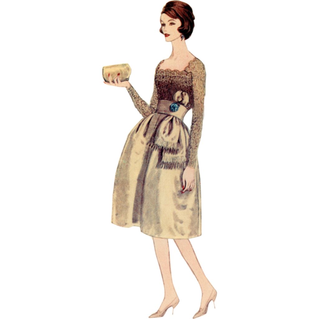 Vogue Pattern V2101 Misses Dress with Belt and Sash 2101 Image 4 From Patternsandplains.com