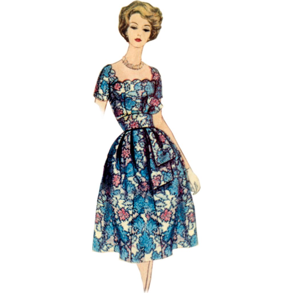 Vogue Pattern V2101 Misses Dress with Belt and Sash 2101 Image 5 From Patternsandplains.com