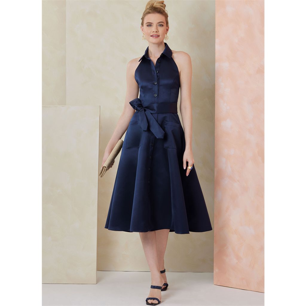 Vogue Pattern V2103 Misses Dress in Two Lengths and Tie Belt 2103 Image 5 From Patternsandplains.com