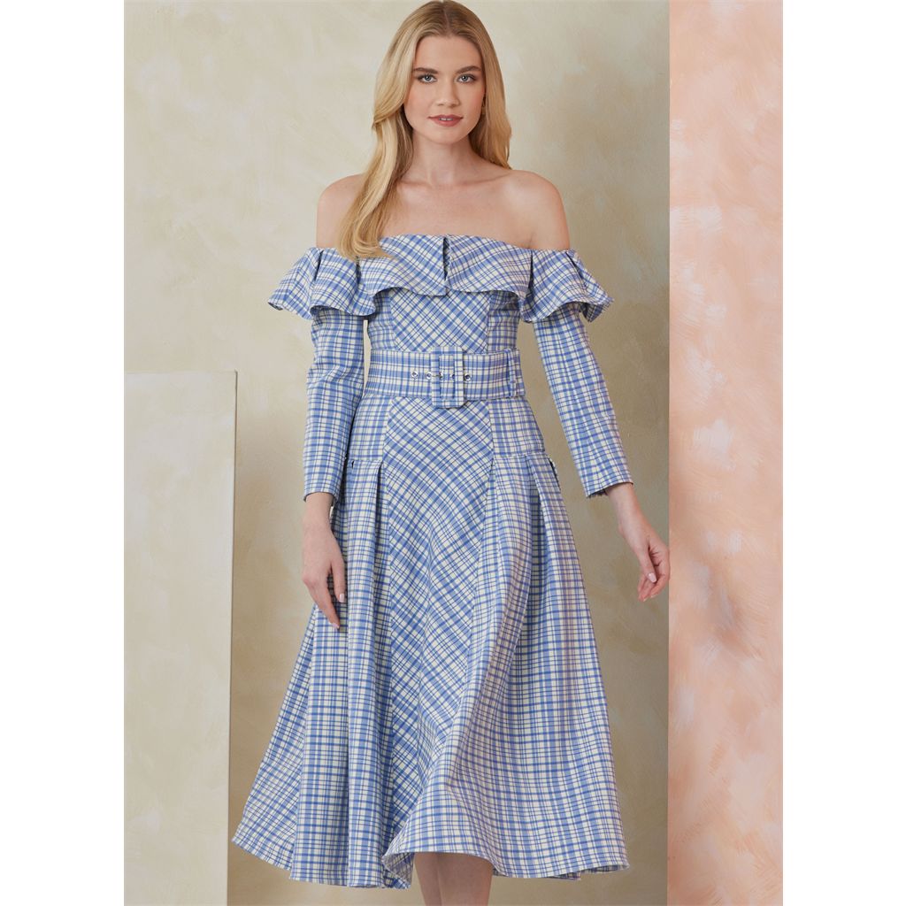 Vogue Pattern V2104 Misses Dress and Belt 2104 Image 2 From Patternsandplains.com