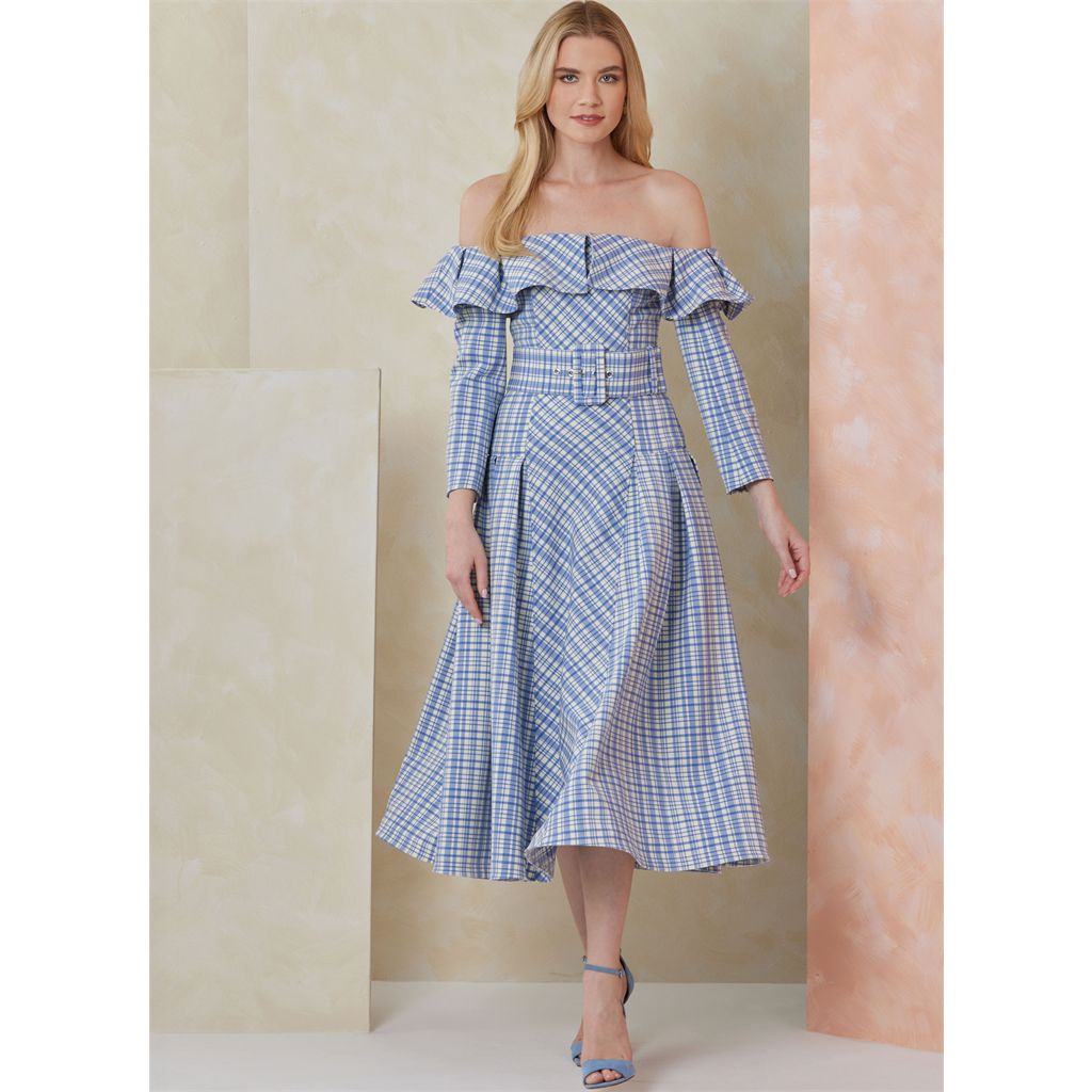 Vogue Pattern V2104 Misses Dress and Belt 2104 Image 3 From Patternsandplains.com