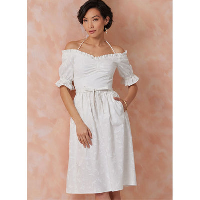 Vogue Pattern V2107 Misses Dress in Two Lengths with Tie Belt 2107 Image 2 From Patternsandplains.com