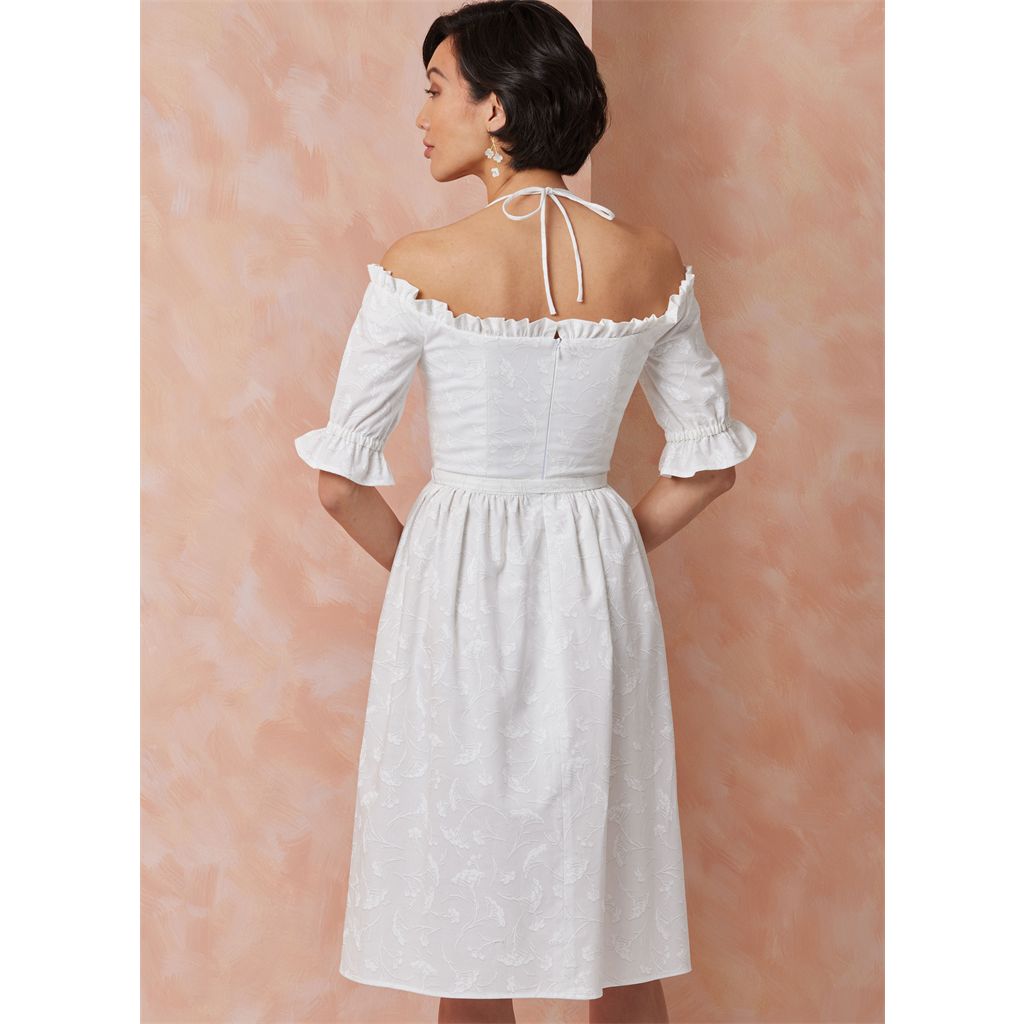 Vogue Pattern V2107 Misses Dress in Two Lengths with Tie Belt 2107 Image 5 From Patternsandplains.com