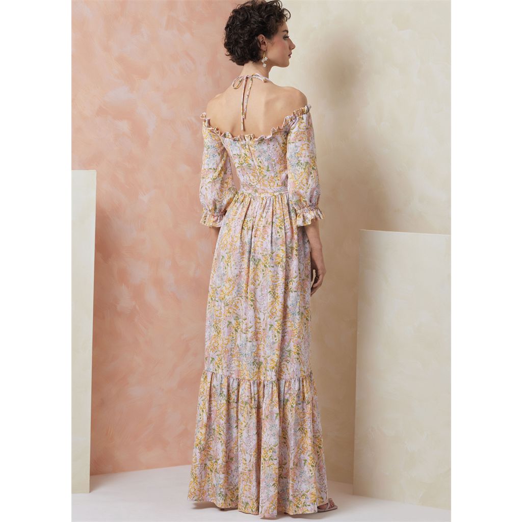 Vogue Pattern V2107 Misses Dress in Two Lengths with Tie Belt 2107 Image 6 From Patternsandplains.com