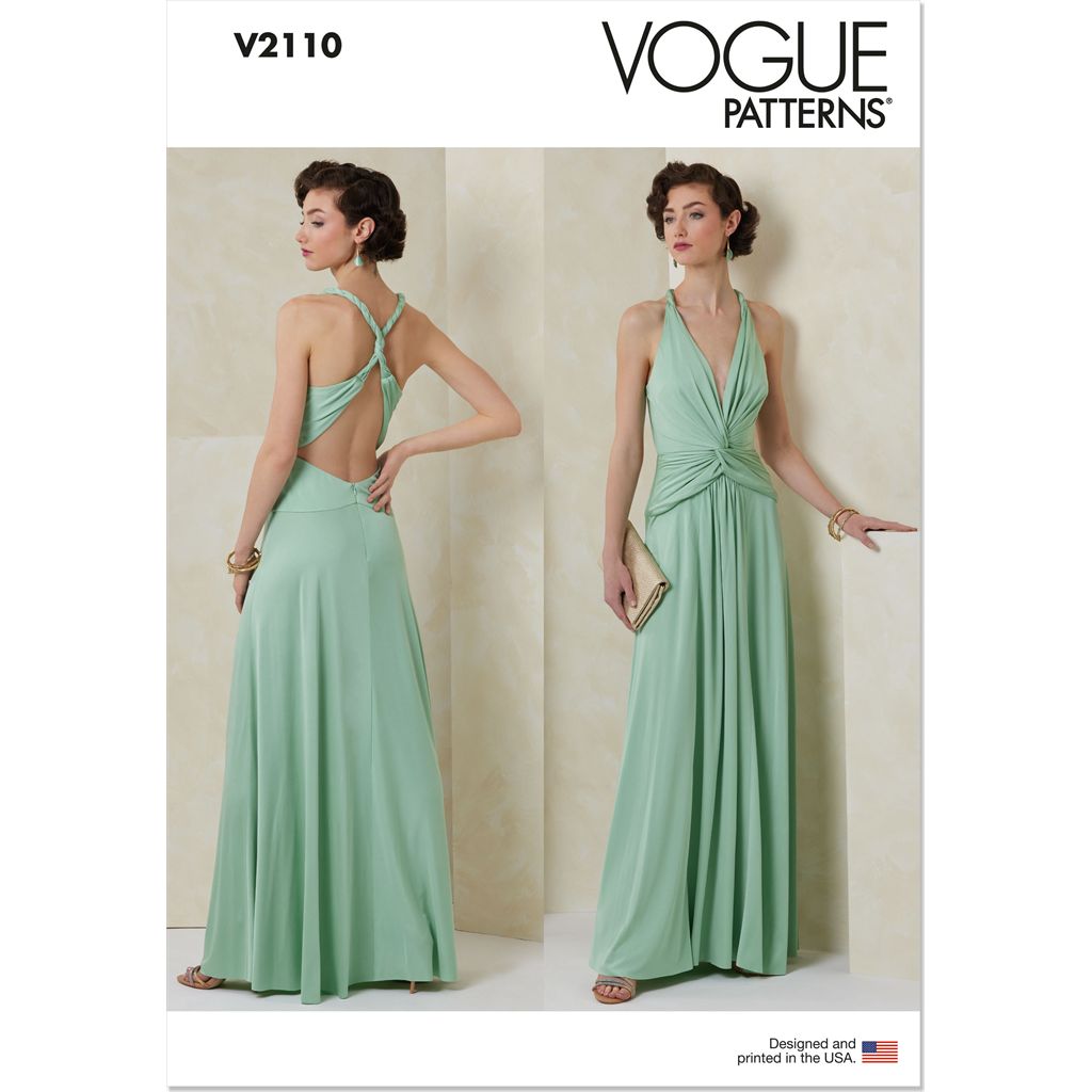 Vogue Pattern V2110 Misses Gown 2110 Image 1 From Patternsandplains.com