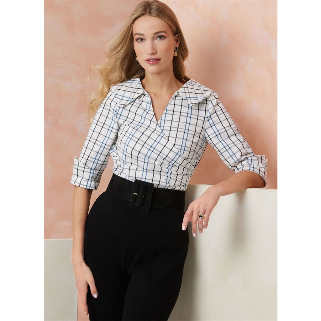 Vogue Pattern V2113 Misses Top with Sleeve Variations 2113 Image 2 From Patternsandplains.com