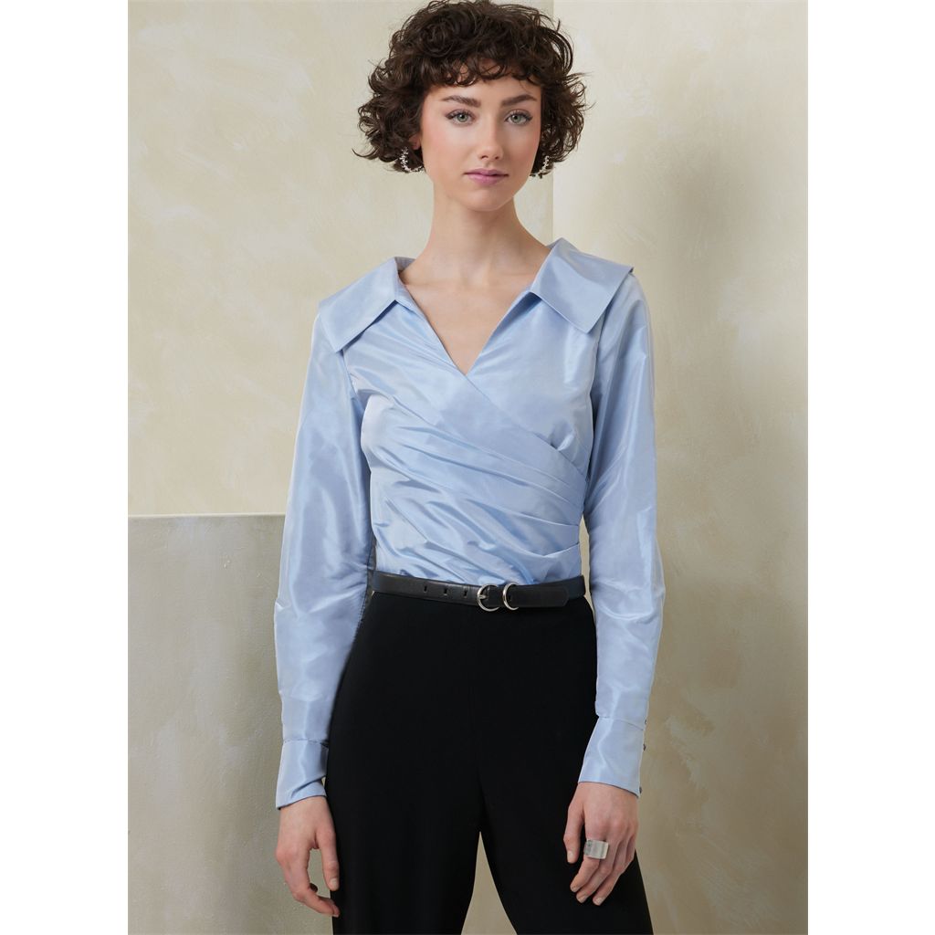 Vogue Pattern V2113 Misses Top with Sleeve Variations 2113 Image 3 From Patternsandplains.com