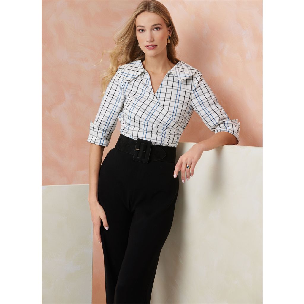 Vogue Pattern V2113 Misses Top with Sleeve Variations 2113 Image 4 From Patternsandplains.com