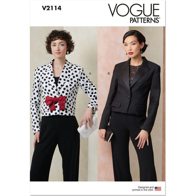 Vogue Pattern V2114 Misses Jackets 2114 Image 1 From Patternsandplains.com