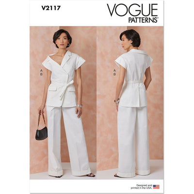 Vogue Pattern V2117 Misses Jacket and Pants 2117 Image 1 From Patternsandplains.com