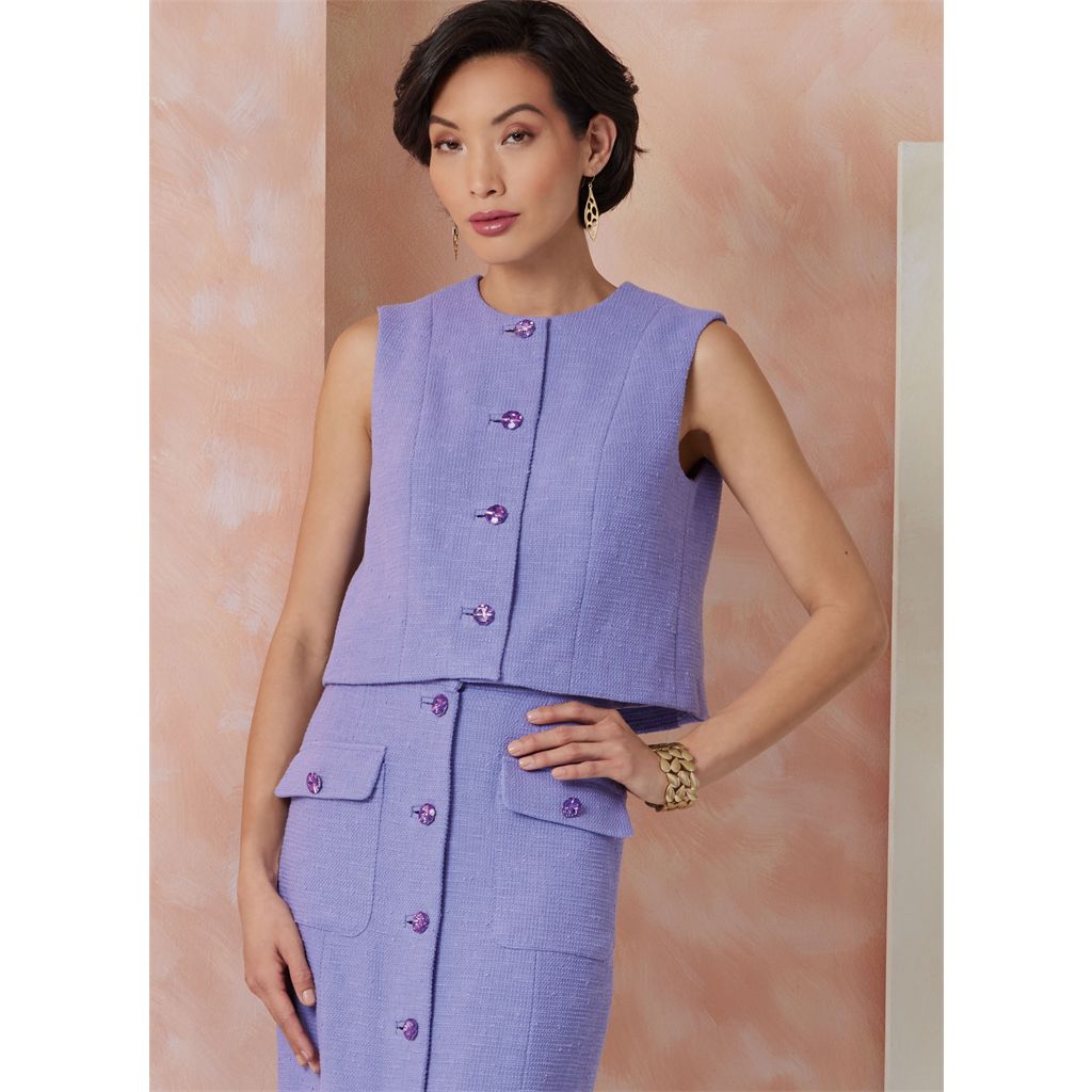 Vogue Pattern V2118 Misses Top and Skirt 2118 Image 2 From Patternsandplains.com