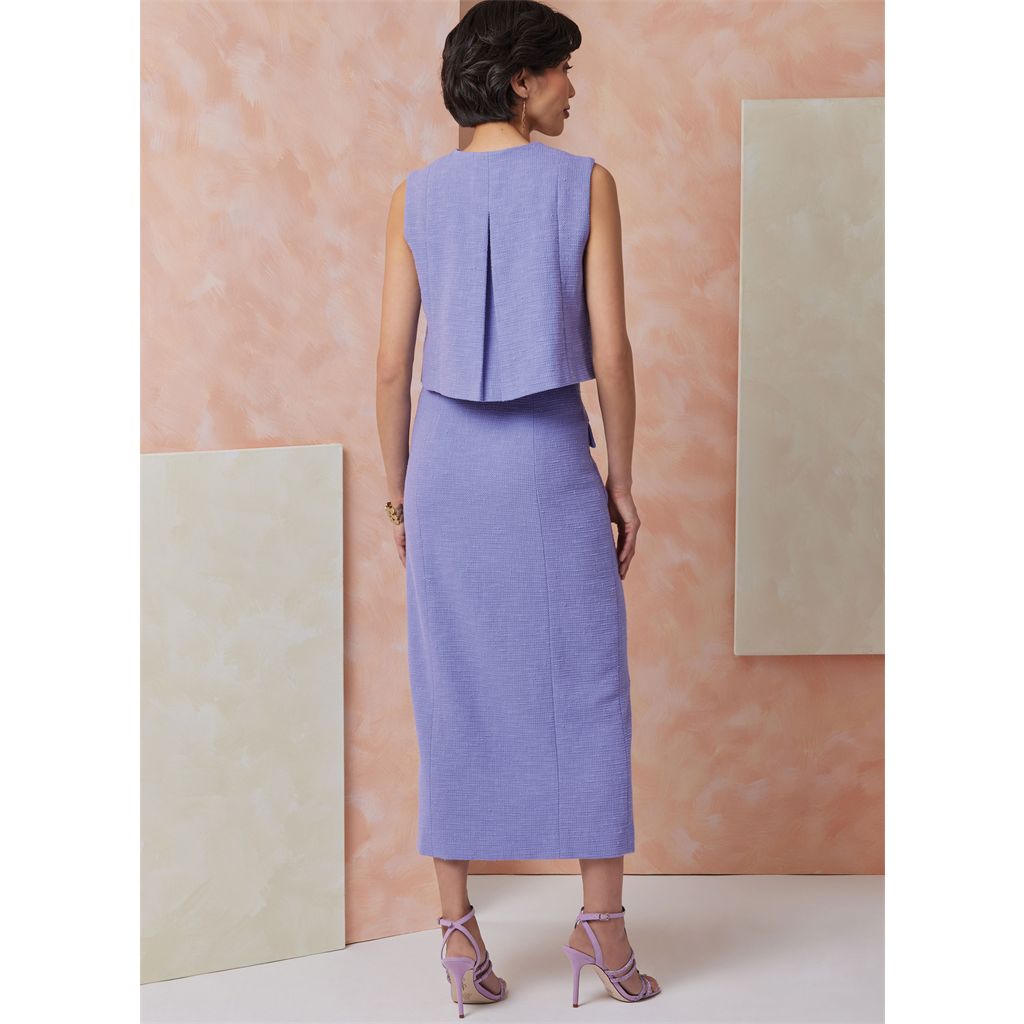 Vogue Pattern V2118 Misses Top and Skirt 2118 Image 5 From Patternsandplains.com