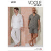 Vogue Pattern V2121 Mens PYjamas 2121 Image 1 From Patternsandplains.com