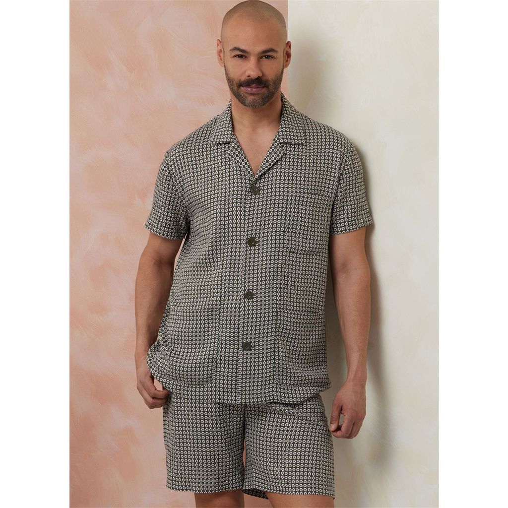 Vogue Pattern V2121 Mens PYjamas 2121 Image 2 From Patternsandplains.com