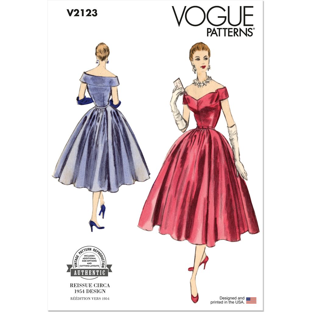 Vogue Pattern V2123 Misses Evening Dress 2123 Image 1 From Patternsandplains.com
