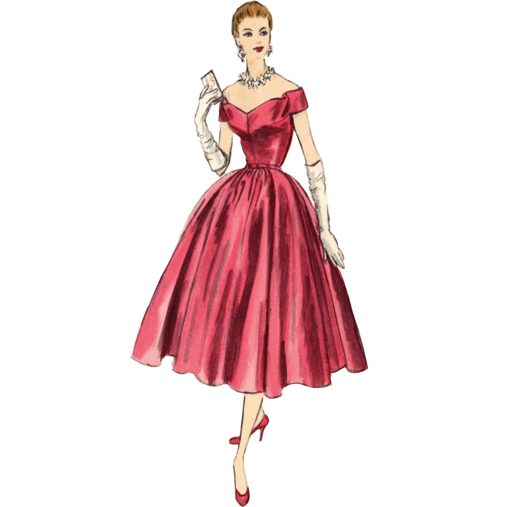 Vogue Pattern V2123 Misses Evening Dress 2123 Image 2 From Patternsandplains.com