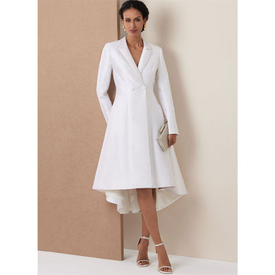 Vogue Pattern V2125 Misses and Miss Petite Double Breasted Coat Dress 2125 Image 3 From Patternsandplains.com