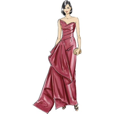 Vogue Pattern V2131 Misses Strapless Gown 2131 Image 2 From Patternsandplains.com