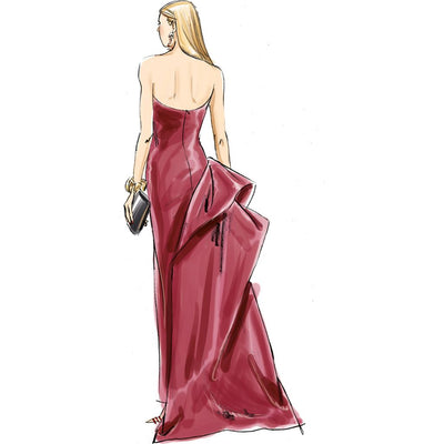 Vogue Pattern V2131 Misses Strapless Gown 2131 Image 3 From Patternsandplains.com