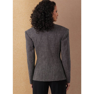 Vogue Pattern V2136 Misses Jacket with and without Collar 2136 Image 6 From Patternsandplains.com