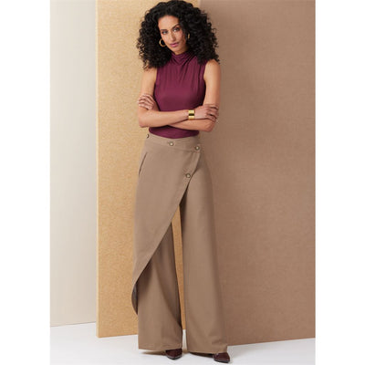 Vogue Pattern V2138 Misses Wrap Pants 2138 Image 2 From Patternsandplains.com