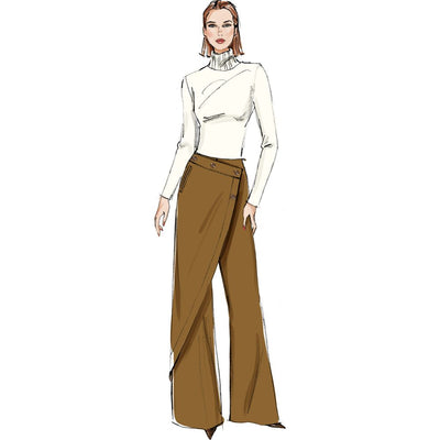 Vogue Pattern V2138 Misses Wrap Pants 2138 Image 3 From Patternsandplains.com