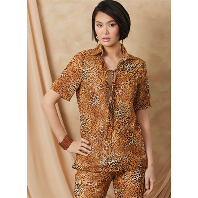 Vogue Pattern V2140 Misses Tunic with Sleeve Variations and Pants 2140 Image 2 From Patternsandplains.com